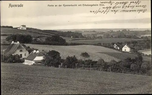 Ak Aabenraa Apenrade Dänemark, Partie an der Gjennerbucht, Erholungsheim Elim