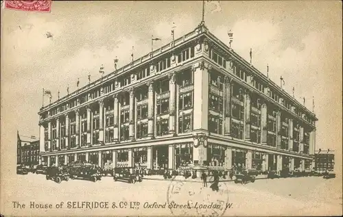 Ak London City England, The House of Selfridge, Oxford Street