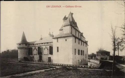 Ak Leognan Gironde, Chateau Olivier