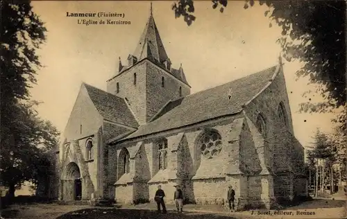 Ak Lanmeur Finistere, L'Eglise de Kernitron