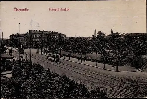 Ak Chemnitz in Sachsen, Hauptbahnhof