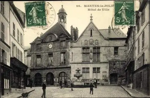 Ak Mantes la Jolie Yvelines, Hotel de Ville