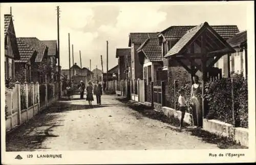 Ak Langrune Calvados, Rue de l'Epargne