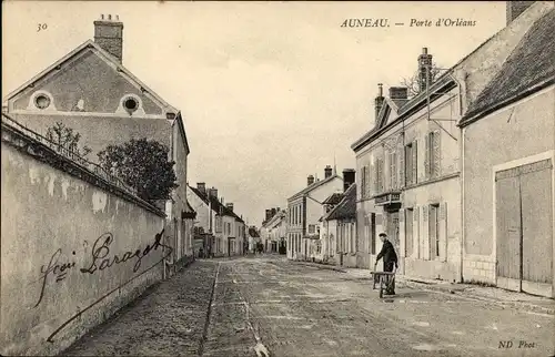 Ak Auneau Eure-et-Loir, Porte d'Orleans