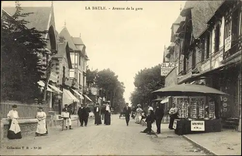 Ak La Baule Loire Atlantique, Avenue de la Gare