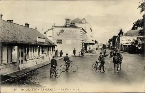 Ak Mourmelon le Grand Marne, Le Poste