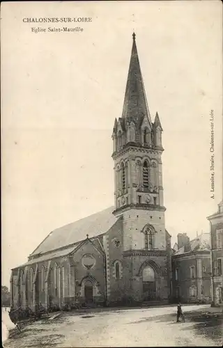 Ak Chalonnes Maine et Loire, Eglise Saint Maurille