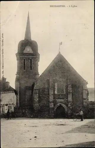 Ak Brissarthe Maine et Loire, L'Eglise