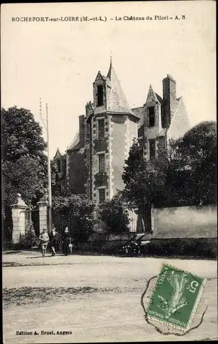 Ak Rochefort sur Loire Maine et Loire, Le Chateau du Pilori