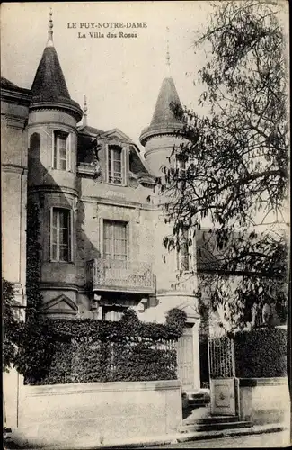 Ak Le Puy Notre Dame Maine et Loire, La Villa des Roses