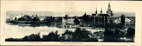 Klapp Ak Konstanz am Bodensee, Panorama der Stadt