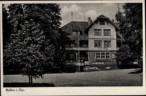 Ak Mülben Waldbrunn im Neckar-Odenwald-Kreis, Erholungsheim Reinacher