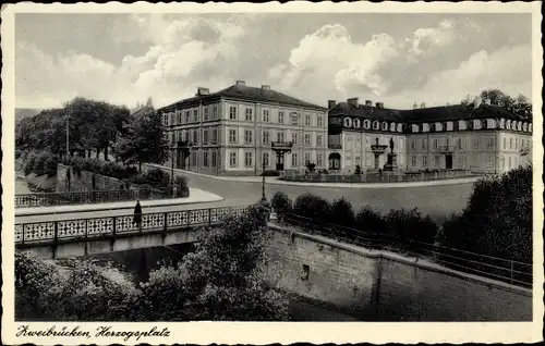 Ak Zweibrücken Rheinland Pfalz, Herzogsplatz