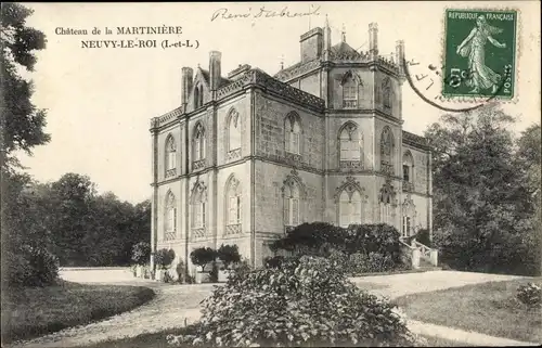 Ak Neuvy le Roi Indre et Loire, Château de la Martinière