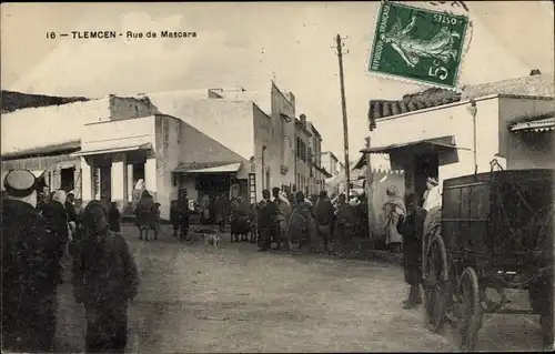 Ak Tlemcen Algerien, Rue de Mascara