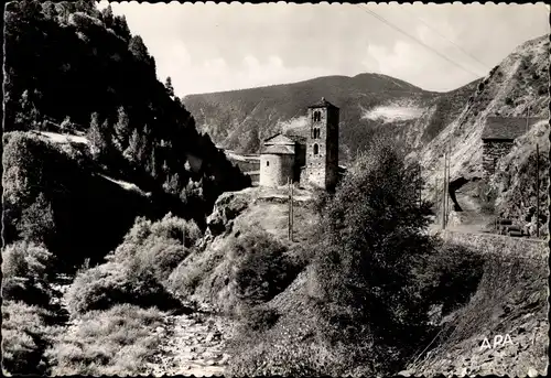 Ak Canillo Andorra, Chapelle Romane