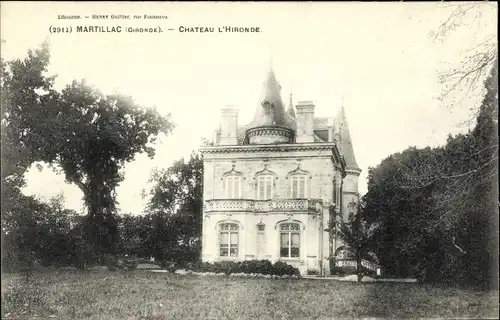Ak Martillac Gironde, Château L'Hironde