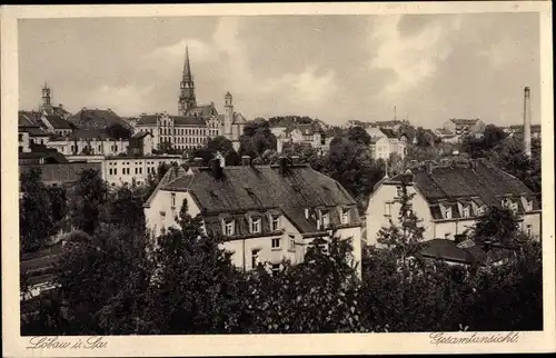 Ak Löbau in Sachsen, Gesamtansicht