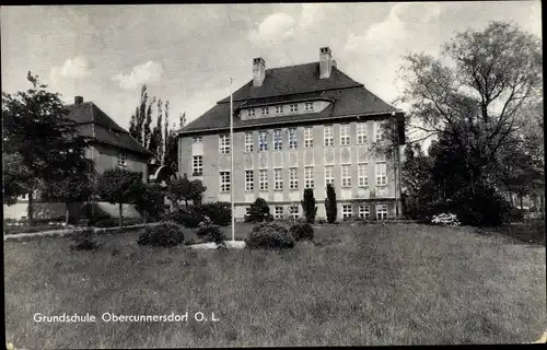 Ak Obercunnersdorf Kottmar in der Oberlausitz, Grundschule