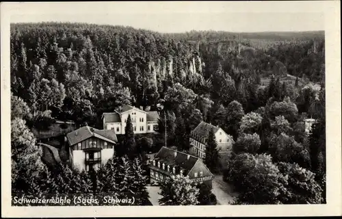 Ak Bad Schweizermühle Rosenthal Bielatal in Sachsen, Totale