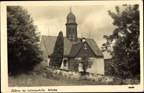 Ak Döbra Liebstadt im Erzgebirge, Kirche
