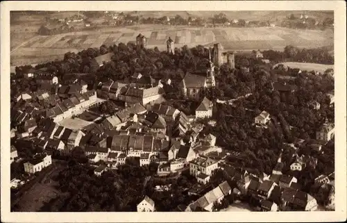 Ak Stolpen in Sachsen, Fliegeraufnahme