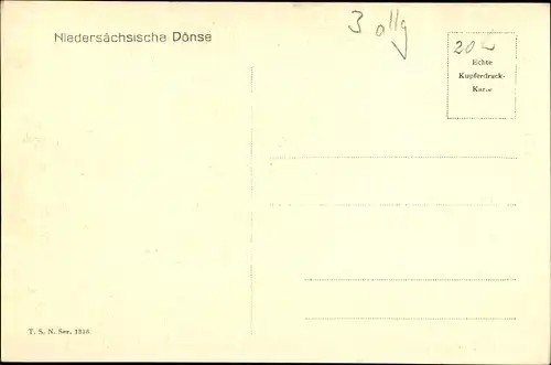 Ak Niedersächsische Dönse, Im Bauernhaus, Spinnrad