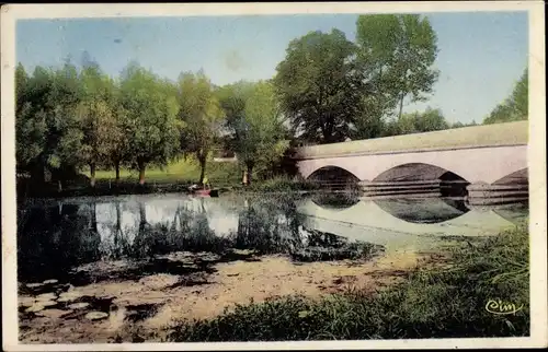 Ak Varennes sur Fouzon Indre, Le Pont de la Borde