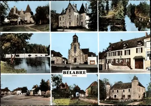 Ak Bélâbre Indre, Le Chateau, Wasserpartie