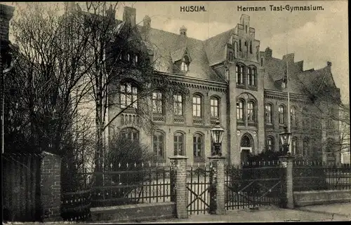 Ak Husum in Nordfriesland, Hermann Tast Gymnasium