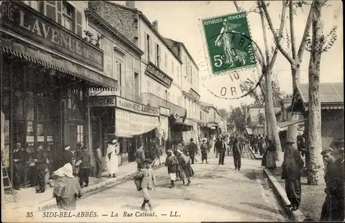 Ak Sidi bel Abbès Algerien, La Rue Catinat