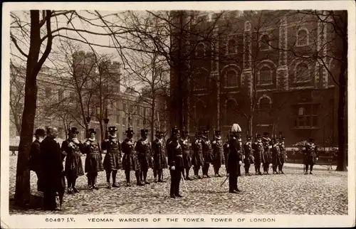 Ak London City England, Yeoman Warders of the Tower