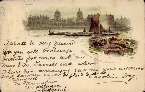 Litho Greenwich London City, Hospital