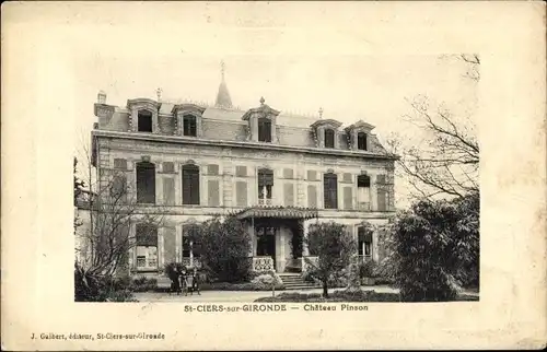 Ak Saint Ciers sur Gironde, Château Pinson