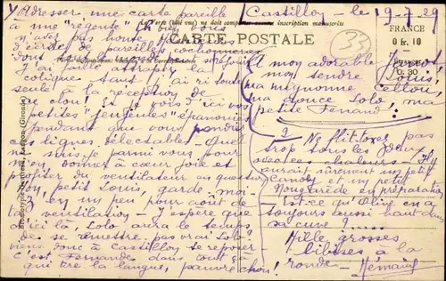 Ak Castillon de Castets Gironde, Château Du Carpia