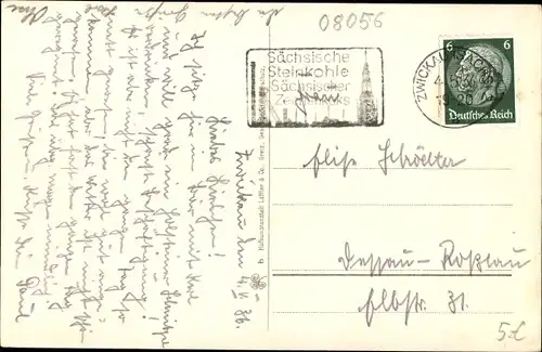 Ak Planitz Zwickau in Sachsen, Albertplatz