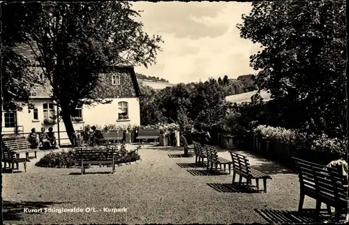 Ak Schirgiswalde in Sachsen, Kurpark