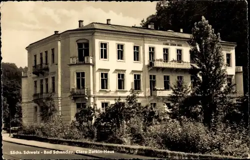 Ak Bad Schandau Sächsische Schweiz, Clara Zetkin Haus