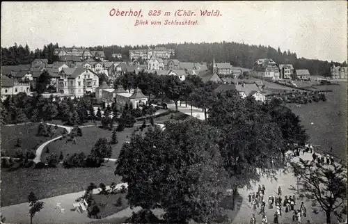 Ak Oberhof im Thüringer Wald, Blick vom Schlosshotel