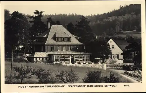 Ak Pfaffendorf Königstein an der Elbe Sächsische Schweiz, FDGB Ferienheim Terrassenhof