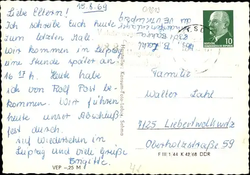 Ak Bahra Bad Gottleuba-Berggießhübel in Sachsen, Totale, Uferpartie, Berghaus