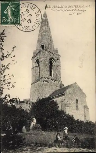 Ak Gennes Rosiers Maine et Loire, Sainte Eusebe, Musee d'Archeologie