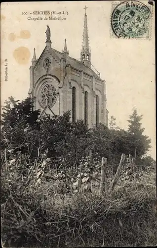 Ak Seiches Maine et Loire, Chapelle de Matheflon