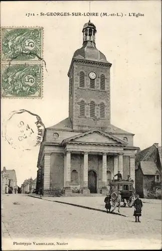 Ak Saint Georges sur Loire Maine-et-Loire, L'Eglise