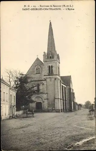 Ak Saint Georges Chatelaison Maine-et-Loire, L'Eglise