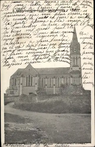 Ak Saint Georges du Puy de la Garde Maine-et-Loire, L'Eglise