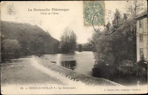 Ak Pont d Ouilly Calvados, Le Deversoir