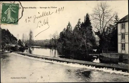 Ak Pont d Ouilly Calvados, Barrage de l'Usine