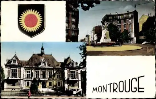 Wappen Ak Montrouge Hauts de Seine, Le Monument aux Morts, La Mairie