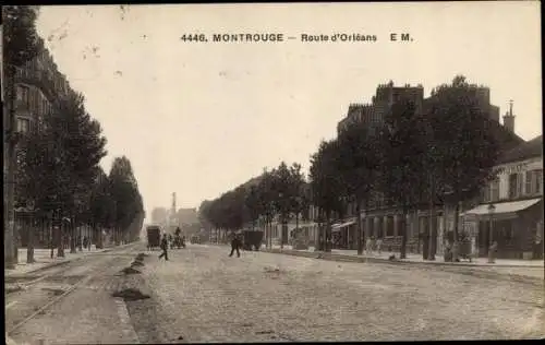 Ak Montrouge Hauts de Seine, Route d'Orleans